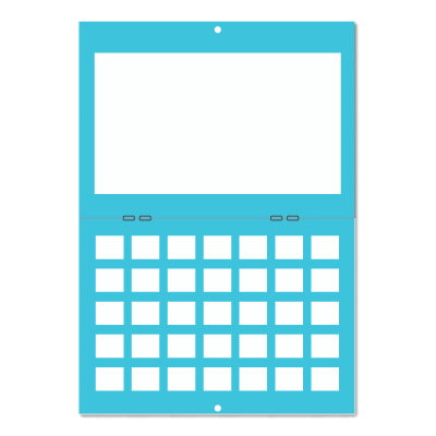 Saddle stitch binding calendar