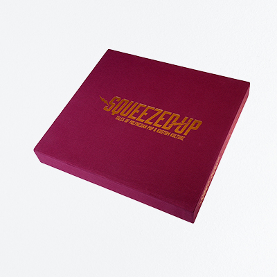 Red Cloth Slip Case with Gold Stamping
