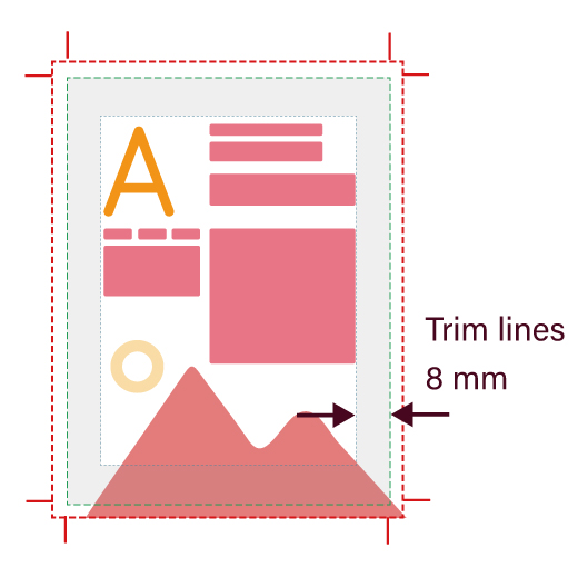 card board book trim line