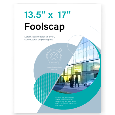 Foolscap Size 13.5 x 17 inches
