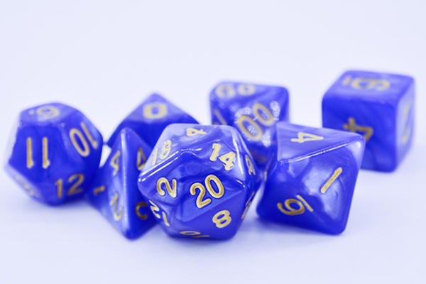 Opaque resin dice