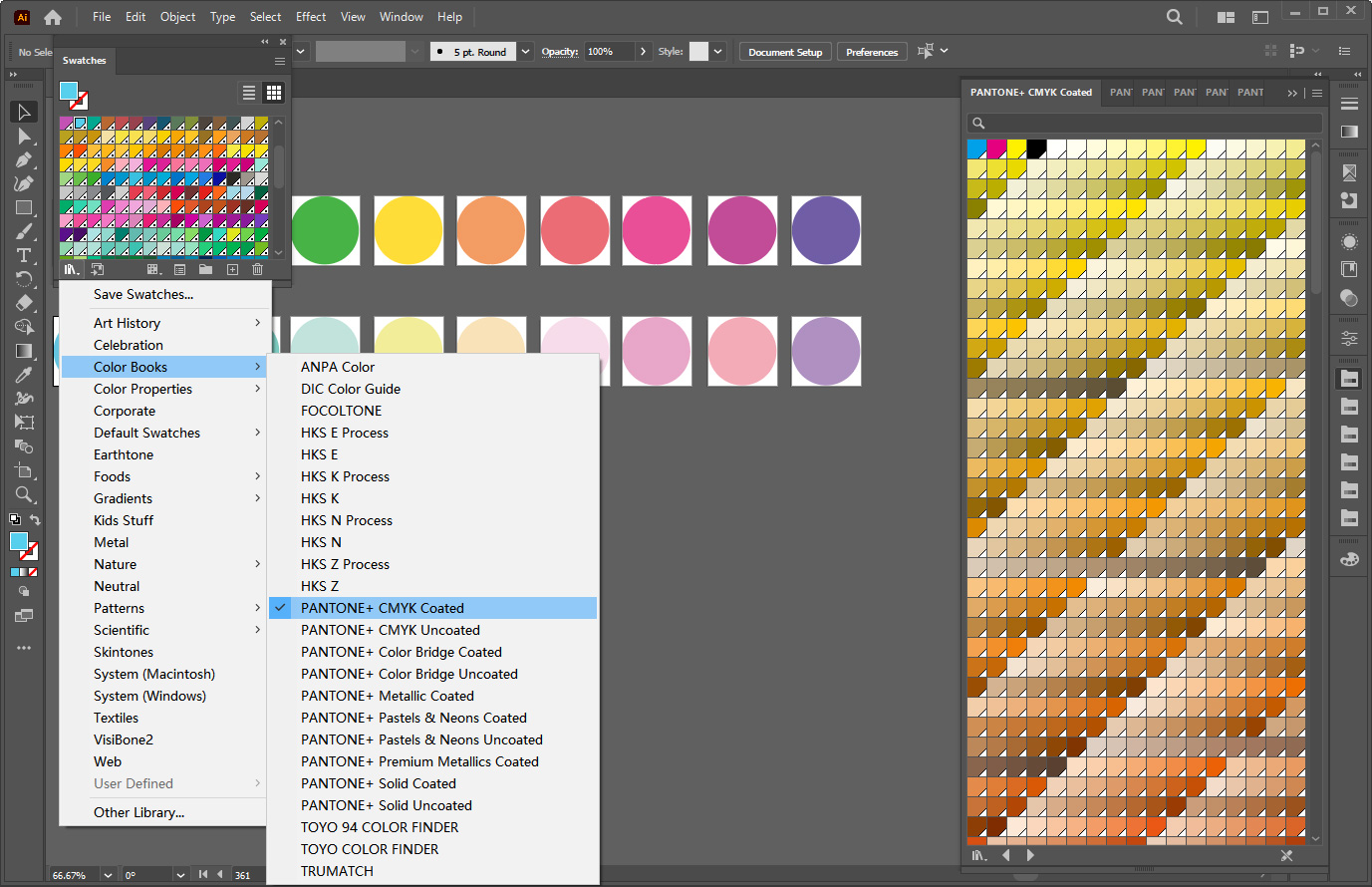 Creating a Pantone Color Design in Adobe Illustrator
