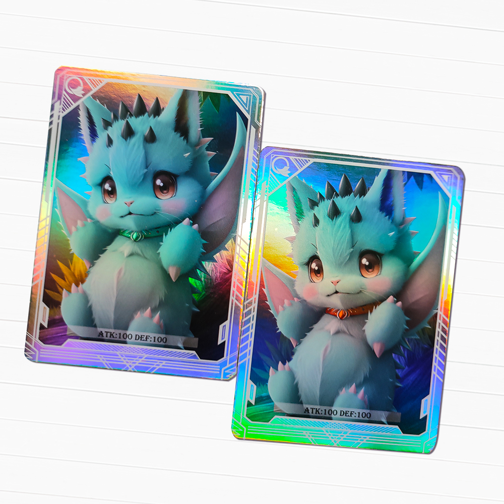 Custom holographic game cards