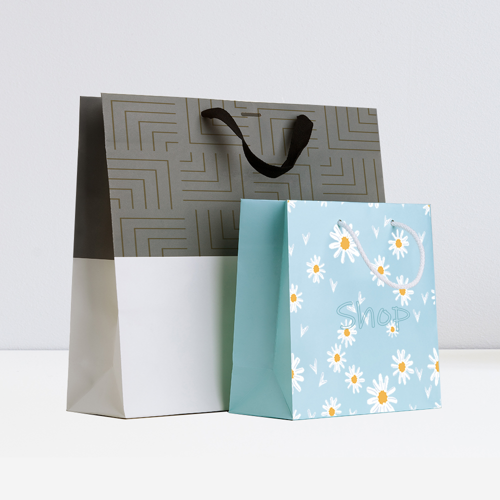 24PCS Bulk Christmas Kraft Paper Gift Bags with Handles | PopFun