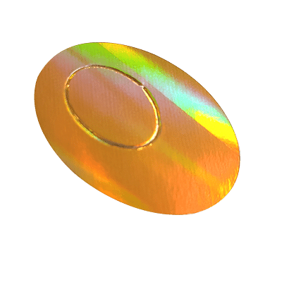L1-043 Small Grid Gold Holographic
